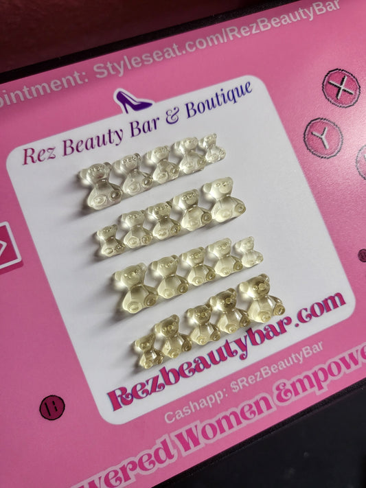 100% Handmade Gummy Bear Nail Charms 20 pc